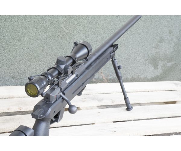 MB04D airsoft mesterlövész, bipod, távcső