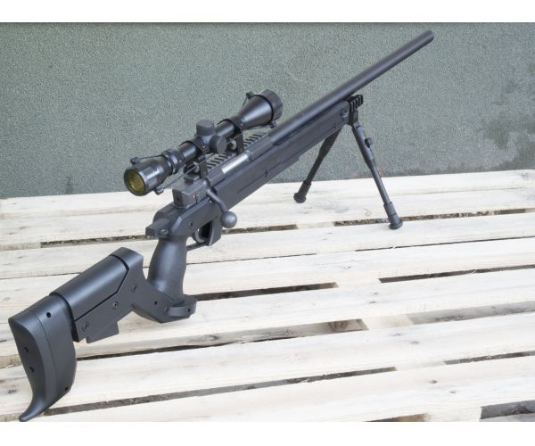 MB04D airsoft mesterlövész, bipod, távcső
