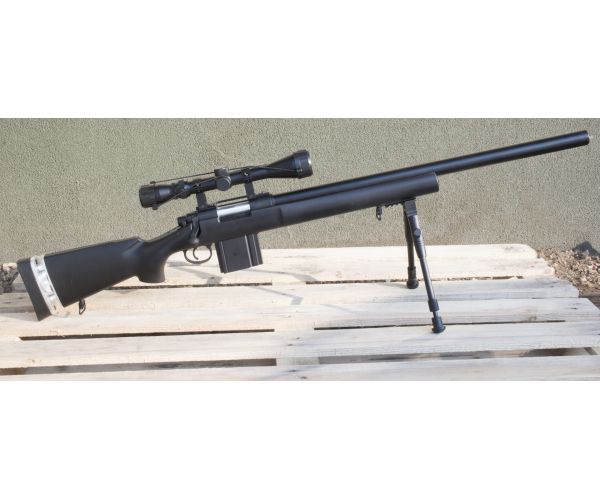 MB4404D mesterlövész airsoft replika, bipod, távcső