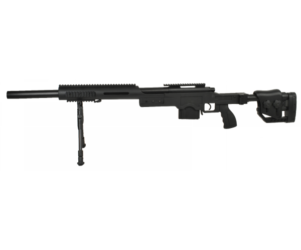 Swiss Arms SAS 10 Black, bipod airsoft sniper