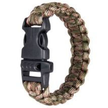 Paracord karkötő jelzősíppal - Multicam